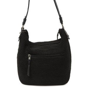 The Sak Sequoia Black Crochet Hobo Bag